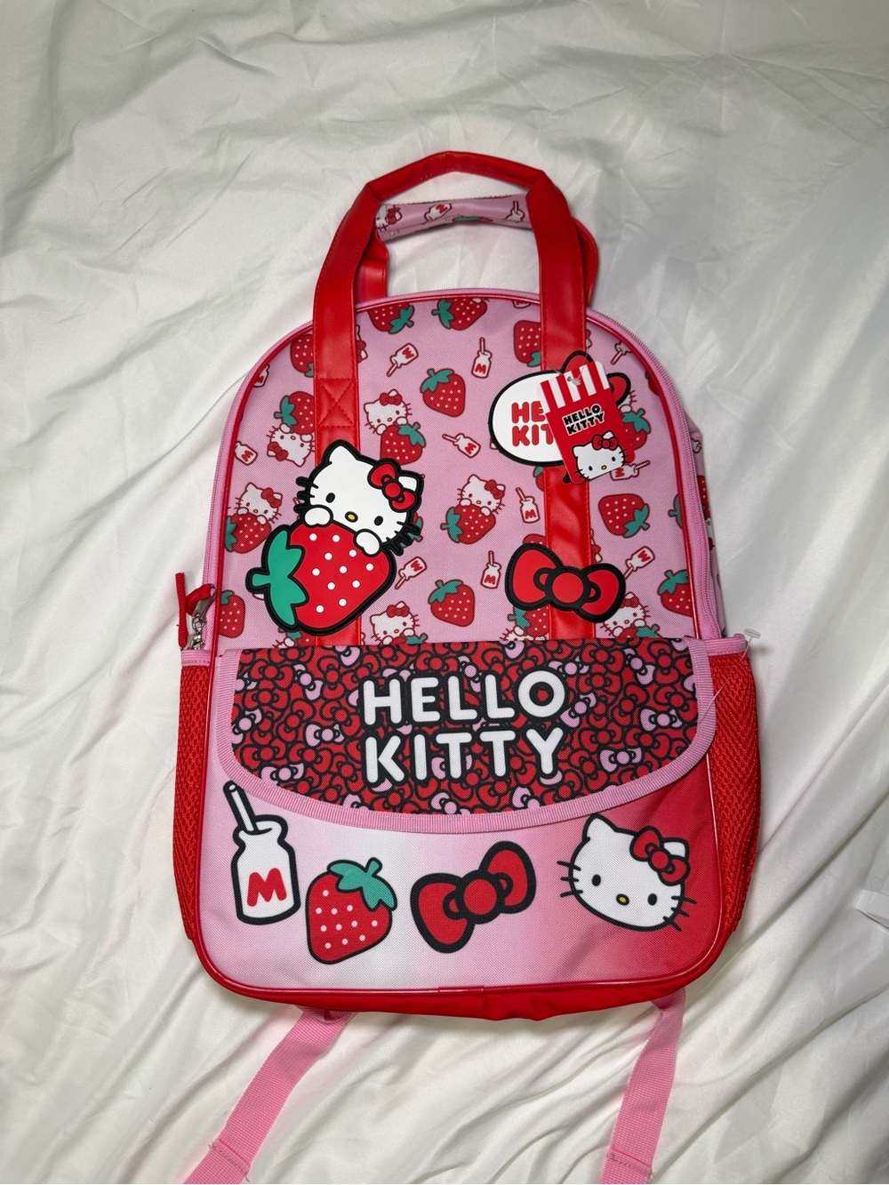 🍓🎀 Hello Kitty Strawberry Backpack | Pink & Red | NEW | Super Cute 💕
